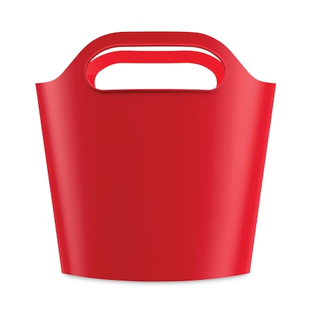 Deflecto Storage Case, 8 in W, 2 in H, Red 39501RED